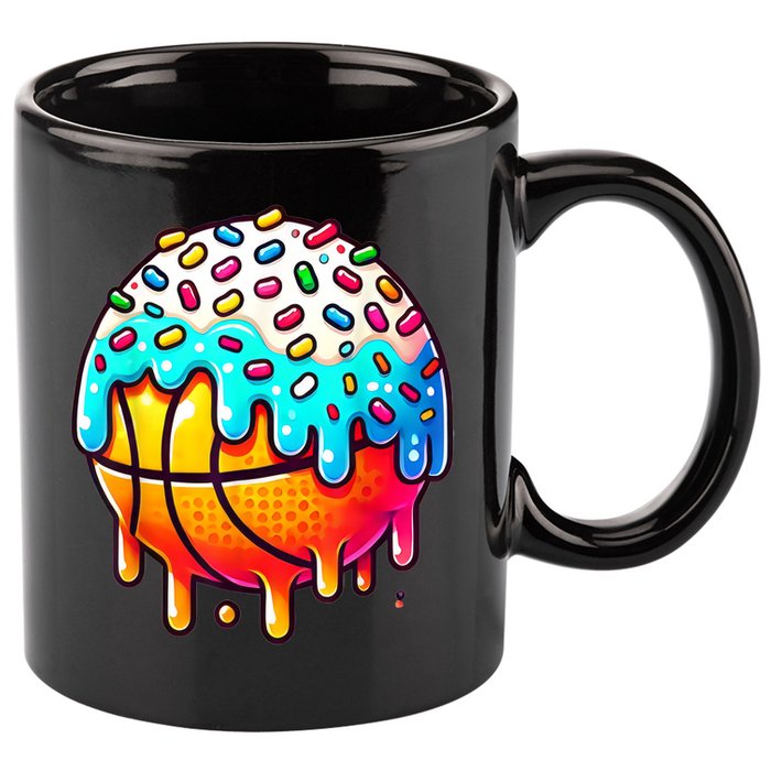 Ice Cream Basketball Drip Boy Girl Basketball Stuff  11oz C Handle Ceramic Mug