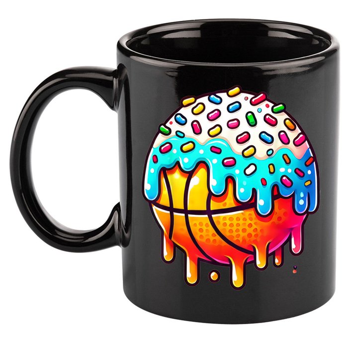Ice Cream Basketball Drip Boy Girl Basketball Stuff  11oz C Handle Ceramic Mug
