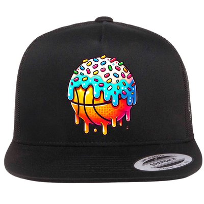 Ice Cream Basketball Drip Boy Girl Basketball Stuff  Flatbill Hat