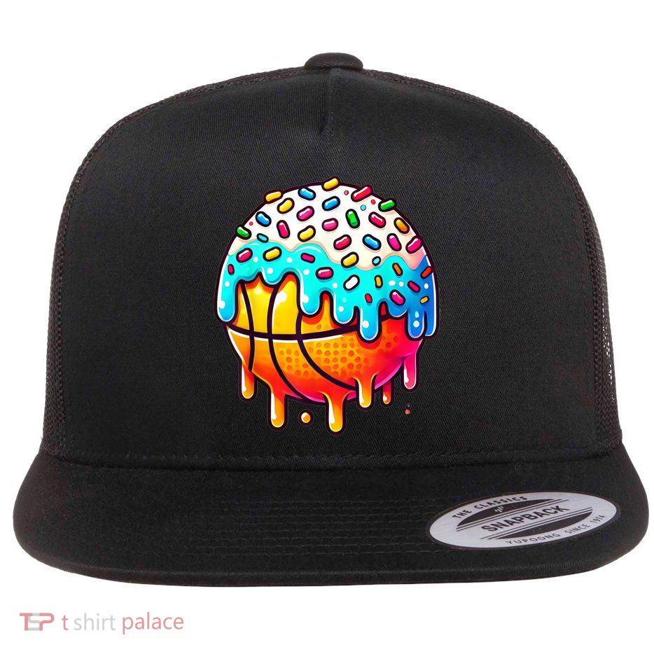 Ice Cream Basketball Drip Boy Girl Basketball Stuff  Flatbill Hat