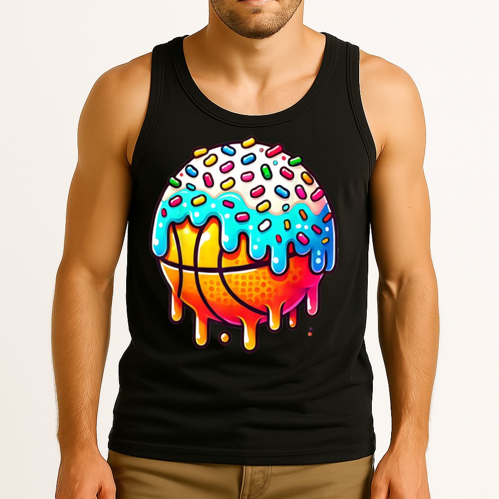 Ice Cream Basketball Drip Boy Girl Basketball Stuff  Tank Top