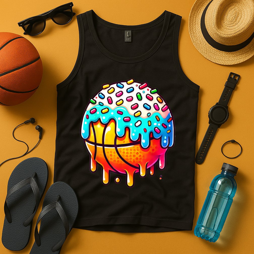 Ice Cream Basketball Drip Boy Girl Basketball Stuff  Tank Top