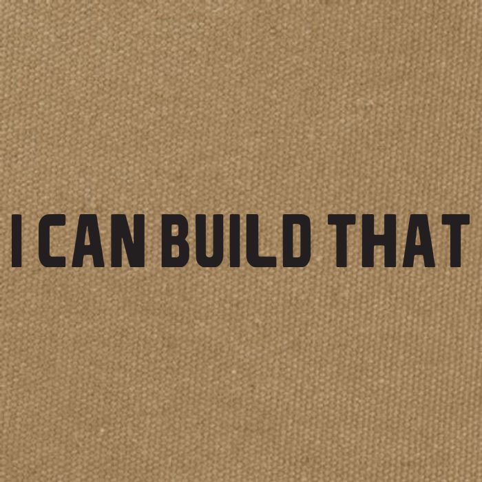 I Can Build That Carpenter Funny Woodworking Carpenter Quote Cotton Canvas Backpack