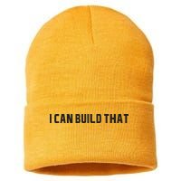 I Can Build That Carpenter Funny Woodworking Carpenter Quote Sustainable Knit Beanie