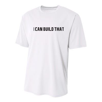 I Can Build That Carpenter Funny Woodworking Carpenter Quote Youth Performance Sprint T-Shirt