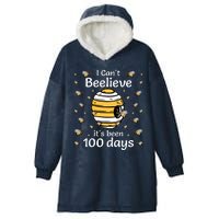 I Can't Beelieve It Is 100 Days | 100 Days Of School Hooded Wearable Blanket