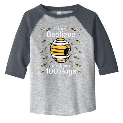 I Can't Beelieve It Is 100 Days | 100 Days Of School Toddler Fine Jersey T-Shirt