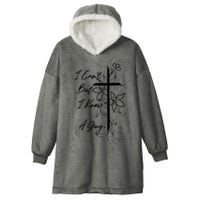 I Cant But I Know A Guy Jesus Cross Funny Christian Hooded Wearable Blanket
