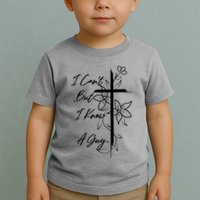 I Cant But I Know A Guy Jesus Cross Funny Christian Toddler T-Shirt
