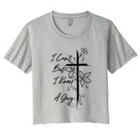 I Cant But I Know A Guy Jesus Cross Funny Christian Crop Top