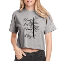 I Cant But I Know A Guy Jesus Cross Funny Christian Crop Top