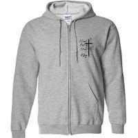I Cant But I Know A Guy Jesus Cross Funny Christian Full Zip Hoodie