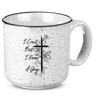 I Cant But I Know A Guy Jesus Cross Funny Christian 15oz Campfire Ceramic Mug