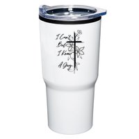 I Cant But I Know A Guy Jesus Cross Funny Christian Tumbler