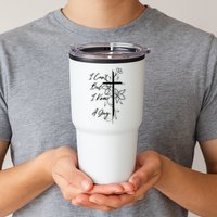 I Cant But I Know A Guy Jesus Cross Funny Christian Tumbler