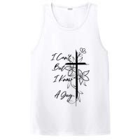 I Cant But I Know A Guy Jesus Cross Funny Christian PosiCharge Competitor Tank