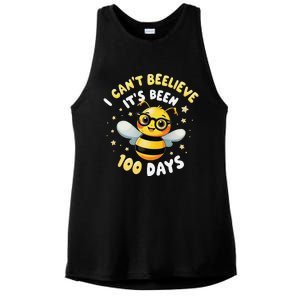 I CanT Believe Its Been 100 Days Funny Bee 100th Day School Ladies PosiCharge Tri-Blend Wicking Tank