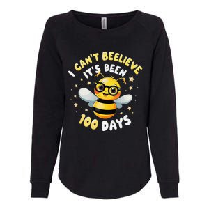 I CanT Believe Its Been 100 Days Funny Bee 100th Day School Womens California Wash Sweatshirt