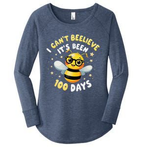 I CanT Believe Its Been 100 Days Funny Bee 100th Day School Women's Perfect Tri Tunic Long Sleeve Shirt