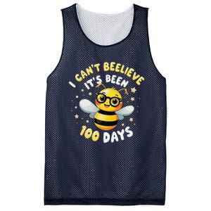 I CanT Believe Its Been 100 Days Funny Bee 100th Day School Mesh Reversible Basketball Jersey Tank