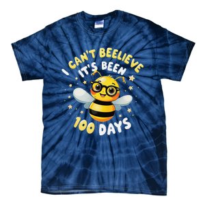 I CanT Believe Its Been 100 Days Funny Bee 100th Day School Tie-Dye T-Shirt