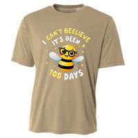 I CanT Believe Its Been 100 Days Funny Bee 100th Day School Cooling Performance Crew T-Shirt