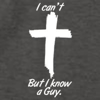 I Cant But I Know A Guy Faith Christianity Cross Vector Backpack
