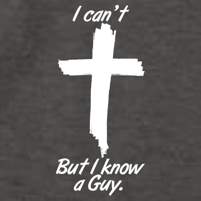 I Cant But I Know A Guy Faith Christianity Cross Vector Backpack