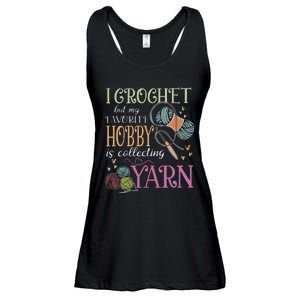 I Crochet But My Favorite Hobby Is Collecting Yarn Ladies Essential Flowy Tank