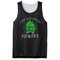 I Can Buy Myself Flowers Weed Funny 420 Day Cannabis Mesh Reversible Basketball Jersey Tank