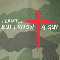 I CanT But I Know A Guy Jesus Cross Funny Christian Legacy Tie Dye Trucker Hat