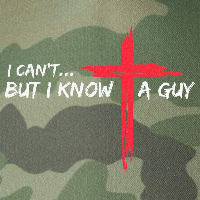 I CanT But I Know A Guy Jesus Cross Funny Christian Legacy Tie Dye Trucker Hat