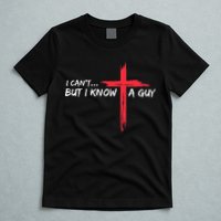 I CanT But I Know A Guy Jesus Cross Funny Christian T-Shirt