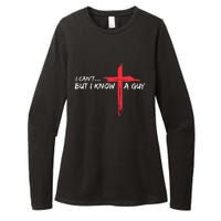 I CanT But I Know A Guy Jesus Cross Funny Christian Womens CVC Long Sleeve Shirt