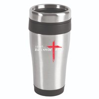 I CanT But I Know A Guy Jesus Cross Funny Christian 16oz Travel Tumbler