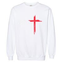 I CanT But I Know A Guy Jesus Cross Funny Christian Garment-Dyed Sweatshirt