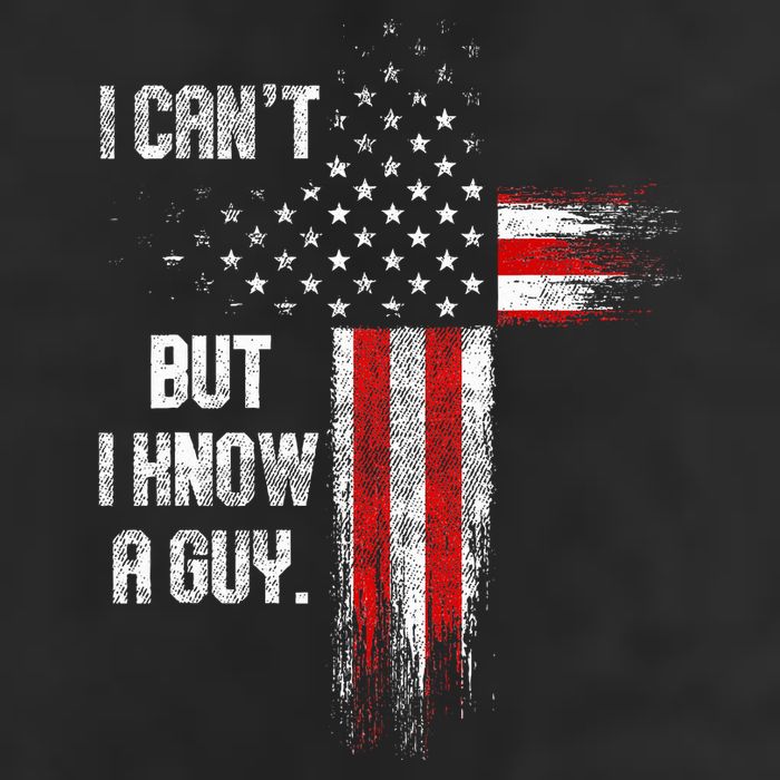 I Cant But I Know A Guy Jesus Cross Christian Believer Garment-Dyed Fleece Hoodie