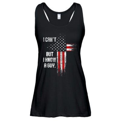 I Cant But I Know A Guy Jesus Cross Christian Believer Ladies Essential Flowy Tank