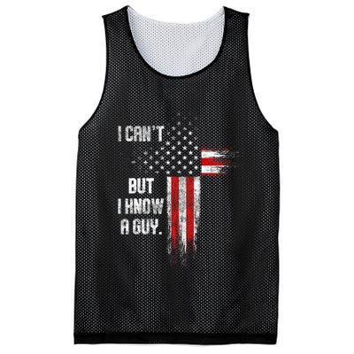 I Cant But I Know A Guy Jesus Cross Christian Believer Mesh Reversible Basketball Jersey Tank