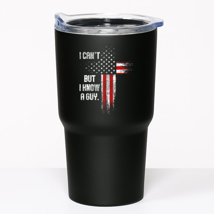 I Cant But I Know A Guy Jesus Cross Christian Believer Tumbler