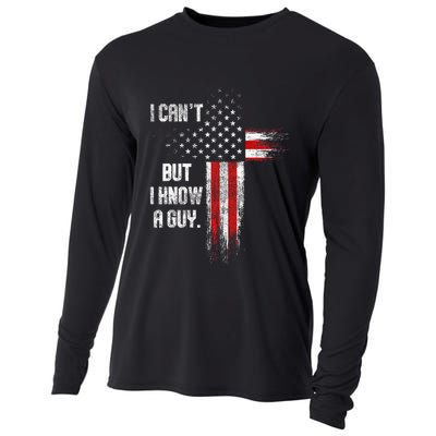I Cant But I Know A Guy Jesus Cross Christian Believer Cooling Performance Long Sleeve Crew