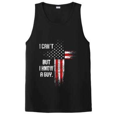 I Cant But I Know A Guy Jesus Cross Christian Believer PosiCharge Competitor Tank