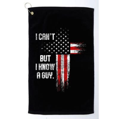 I Cant But I Know A Guy Jesus Cross Christian Believer Golf Towel