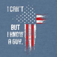 I Cant But I Know A Guy Jesus Cross Christian Believer Garment-Dyed Sweatshirt