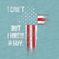 I Cant But I Know A Guy Jesus Cross Christian Believer Sueded Cloud Jersey T-Shirt