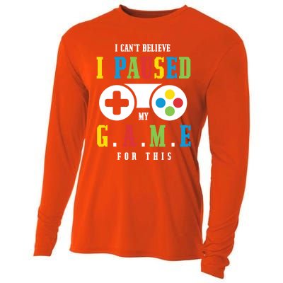 I Cant Believe I Paused My Game For This Gaming Brother Son Gift Cooling Performance Long Sleeve Crew