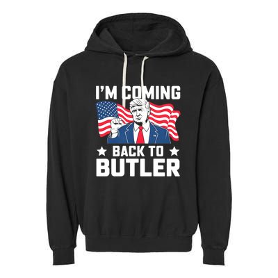 I’M Coming Back To Butler Garment-Dyed Fleece Hoodie