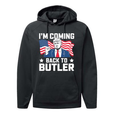 I’M Coming Back To Butler Performance Fleece Hoodie