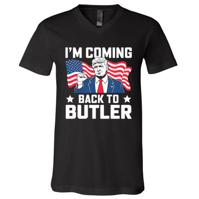 I’M Coming Back To Butler V-Neck T-Shirt