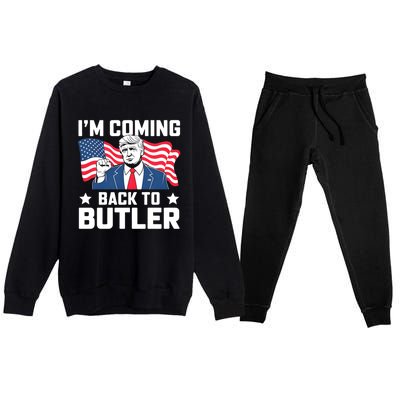 I’M Coming Back To Butler Premium Crewneck Sweatsuit Set